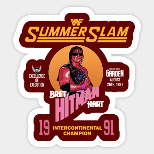 1991 Summerslam Intercontinental Champion Sticker